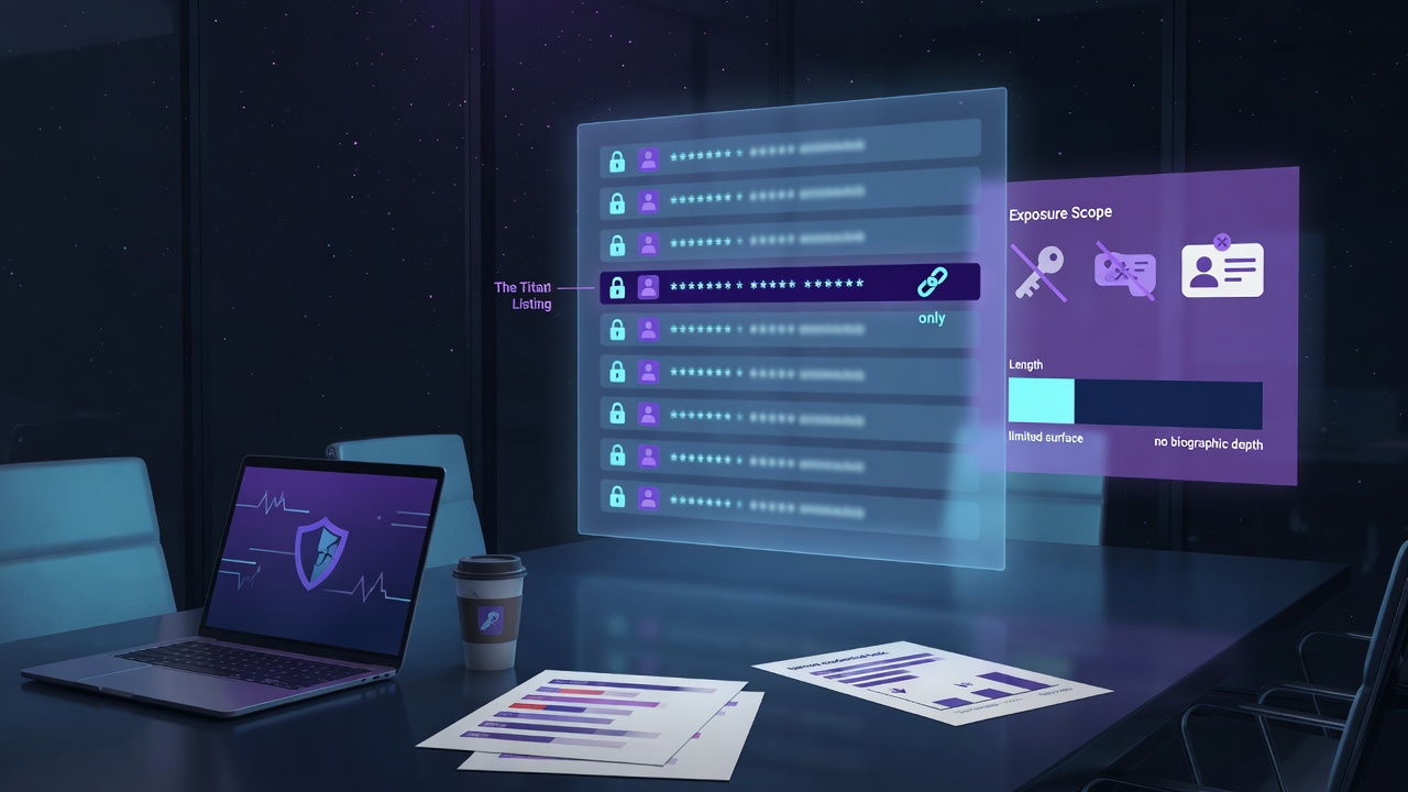 What the Titan Listing Actually Shows About Your Account