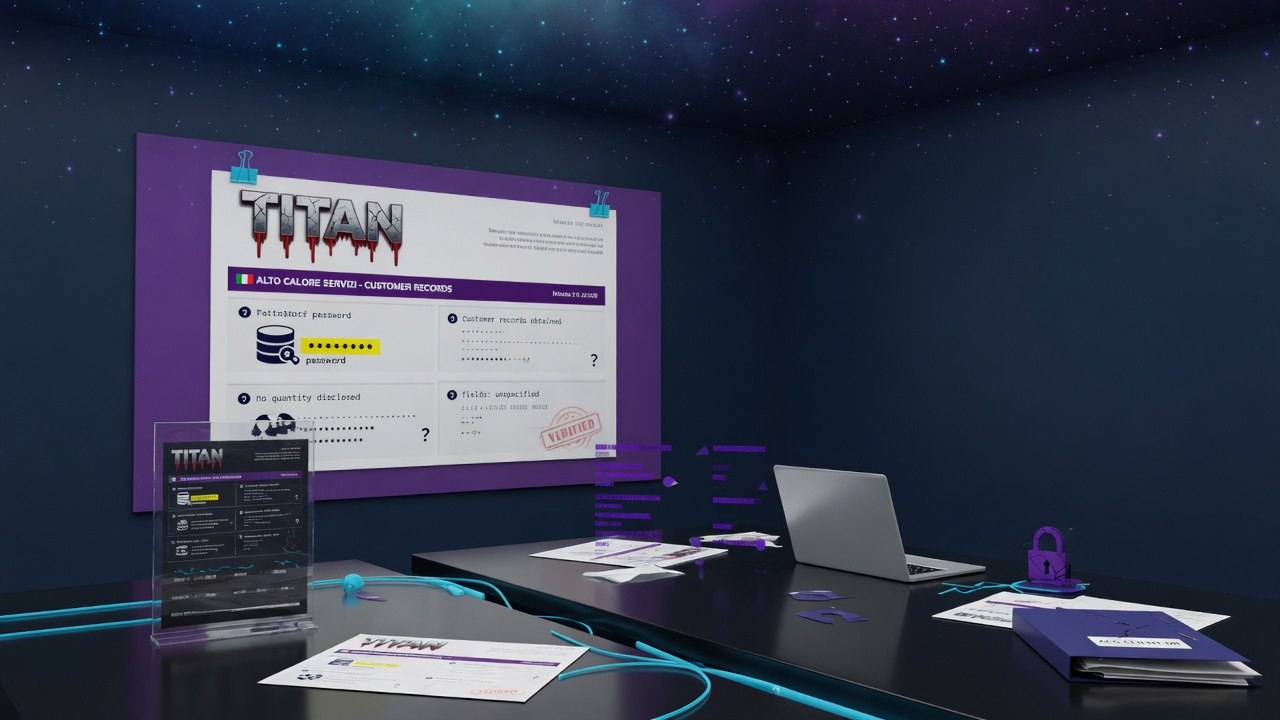What the Titan Ransomware Listing Actually Claims