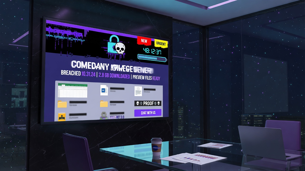 What a Ransomware Leak-Site Listing Actually Establishes