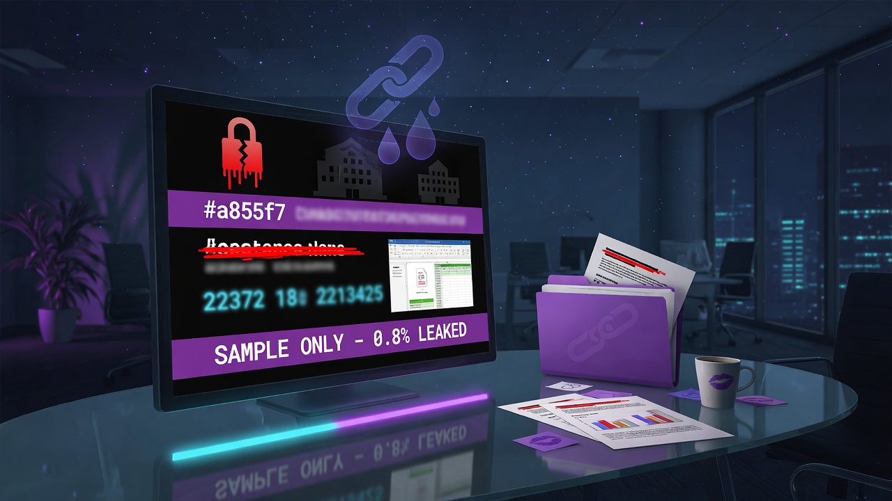 What a Ransomware Leak-Site Listing Actually Establishes