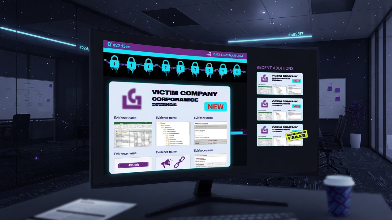 What a ransomware leak-site listing actually establishes