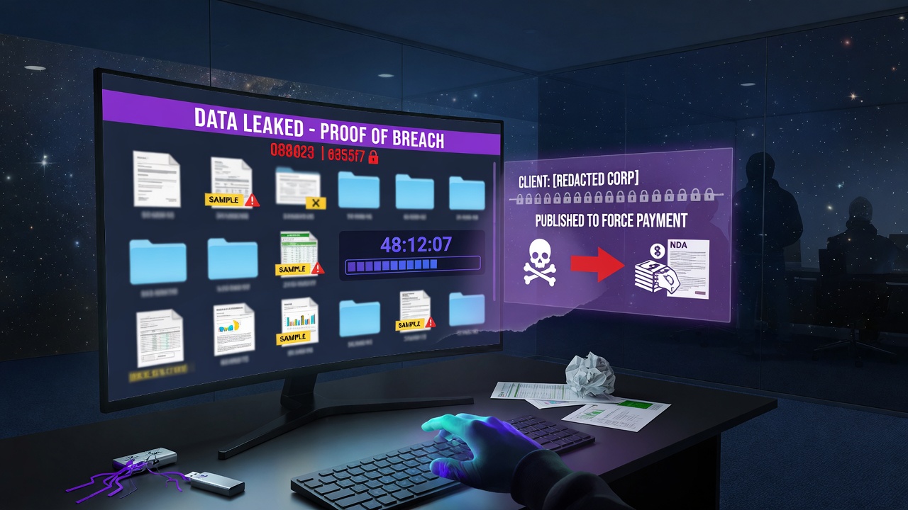 What a Leak-Site Listing Actually Establishes