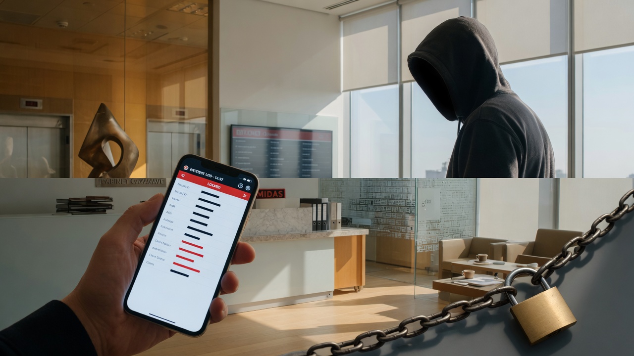 CABINET CAZANAVE Listed by Midas Ransomware Group