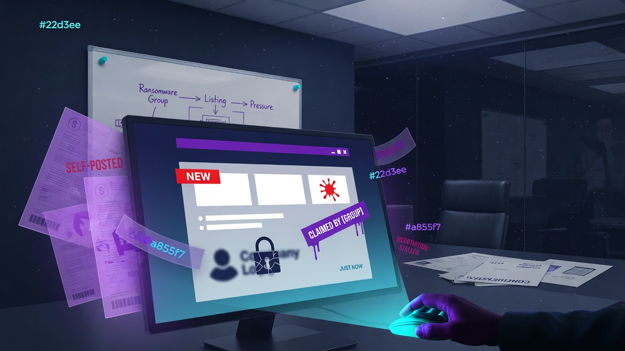 What a Leak-Site Listing Actually Establishes