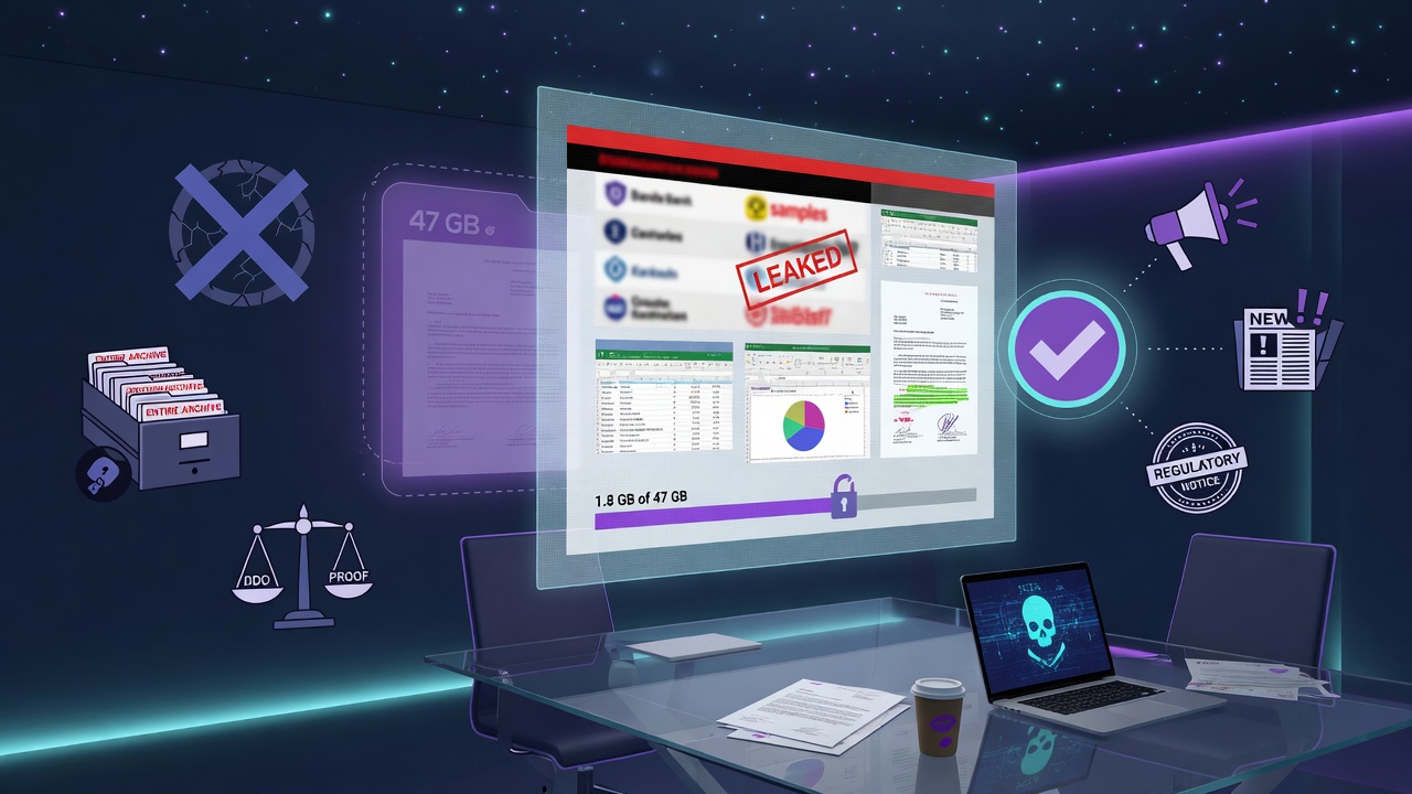 What a Leak-Site Listing Does and Does Not Establish