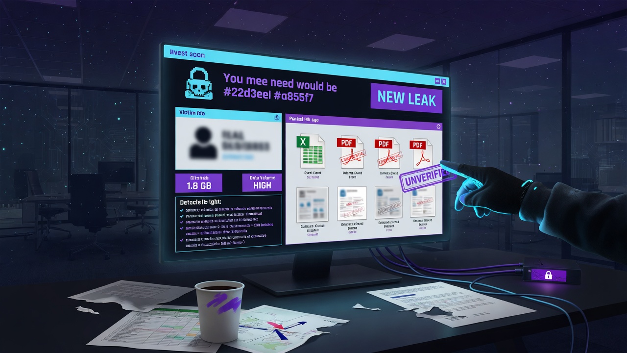 What a Ransomware Leak-Site Listing Actually Establishes