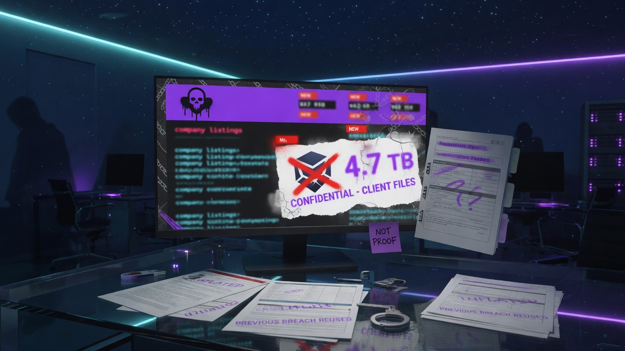 What a Ransomware Leak-Site Listing Actually Establishes