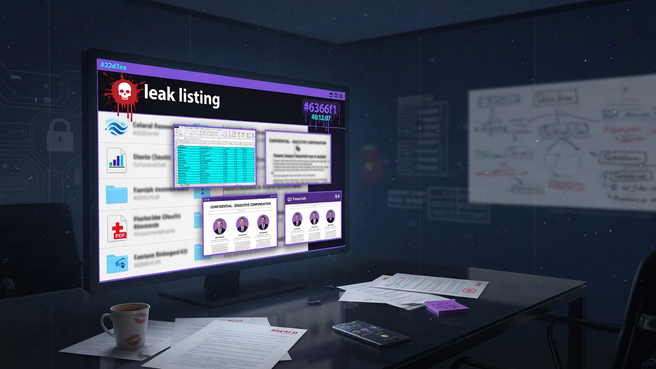 What a Ransomware Leak-Site Listing Actually Establishes