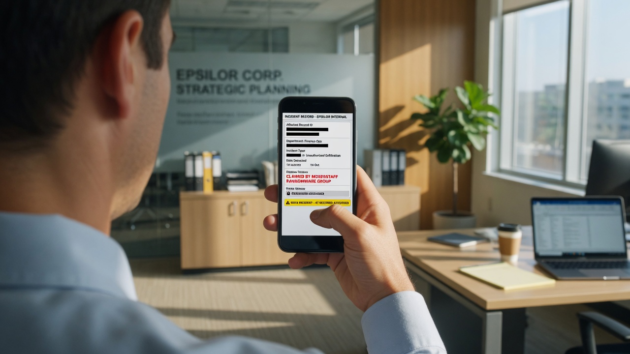 Epsilor Company Listed by mosesstaff Ransomware Group