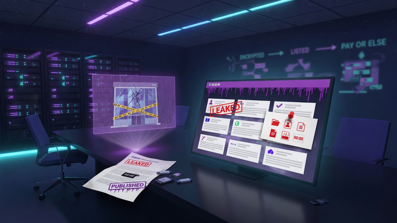 What a Ransomware Leak-Site Listing Actually Establishes