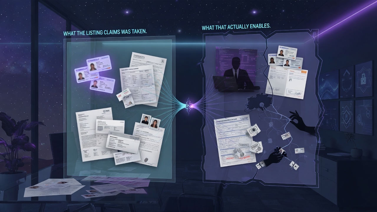 What the Listing Claims Was Taken and What That Actually Enables