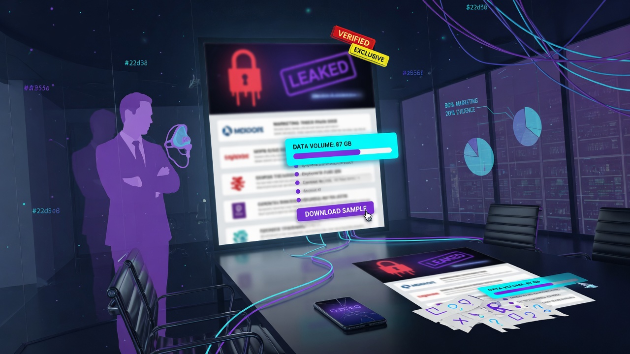 How much should you believe a ransomware leak-site listing