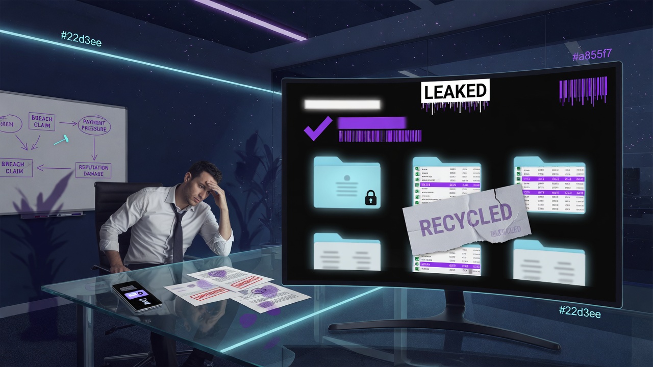 What a Leak-Site Listing Actually Establishes