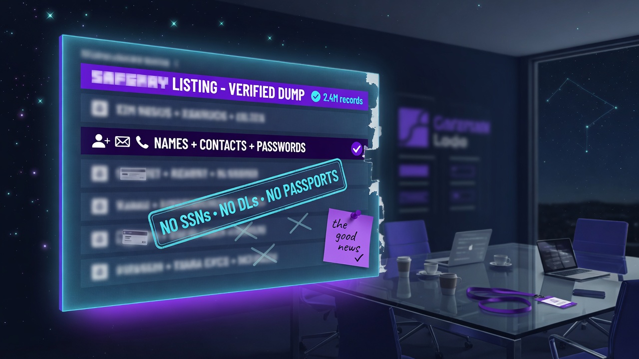 What the Safepay Listing Actually Claims About Your Data