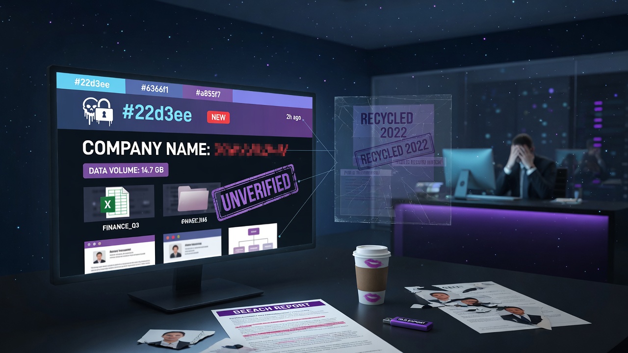 What a Ransomware Leak-Site Listing Actually Establishes