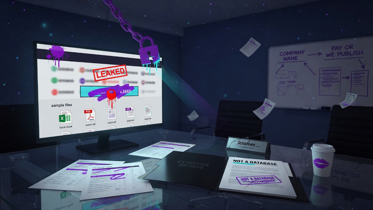 What a Leak-Site Listing Actually Establishes