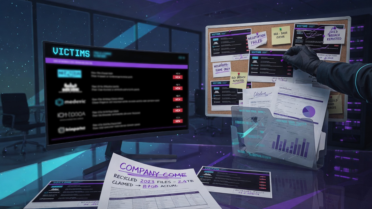 What a Leak-Site Listing Actually Establishes