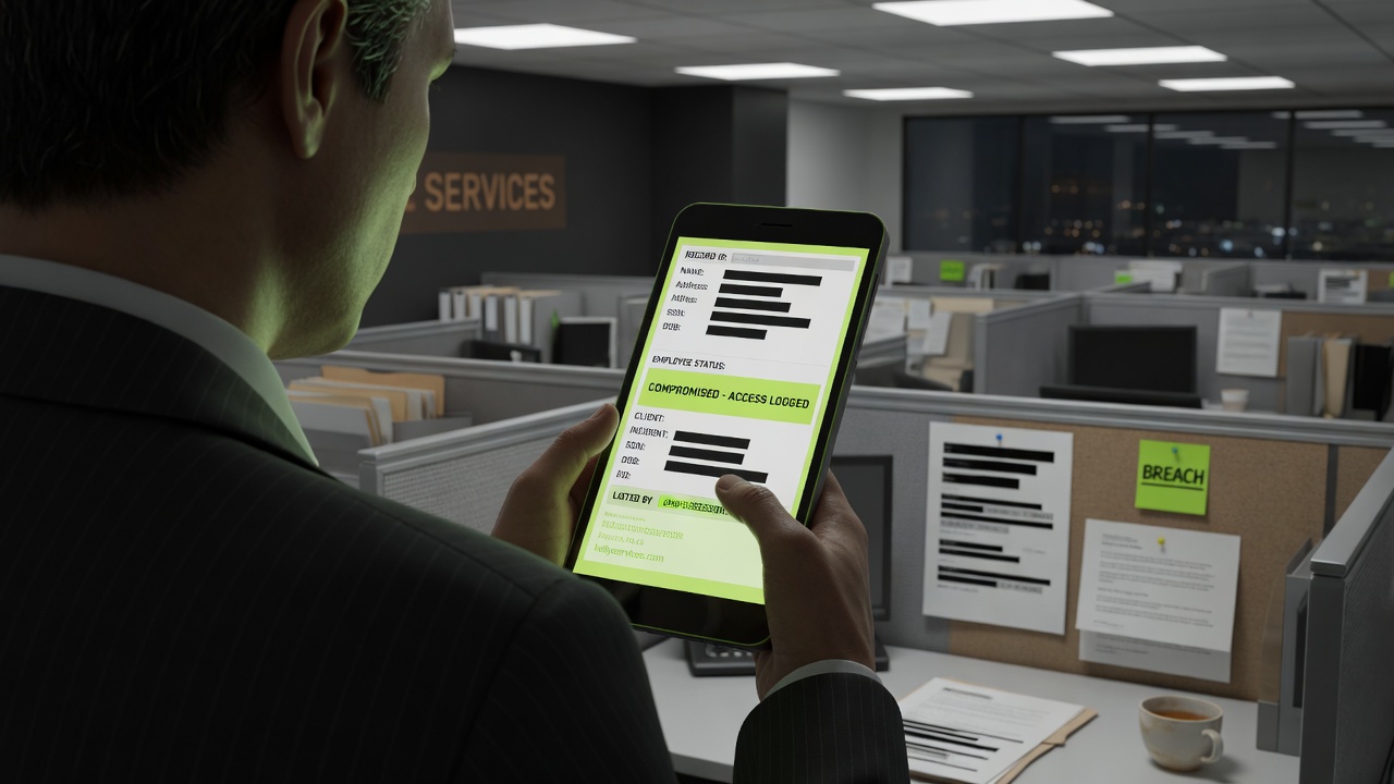 kellyservices.com Listed by dispossessor Ransomware Group