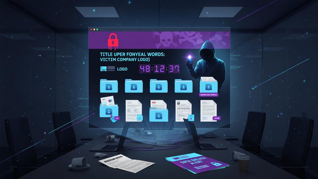 What a Ransomware Leak-Site Listing Actually Establishes