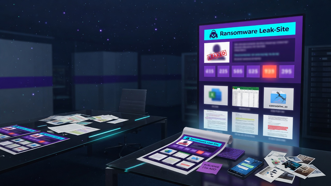 What a Ransomware Leak-Site Listing Actually Establishes