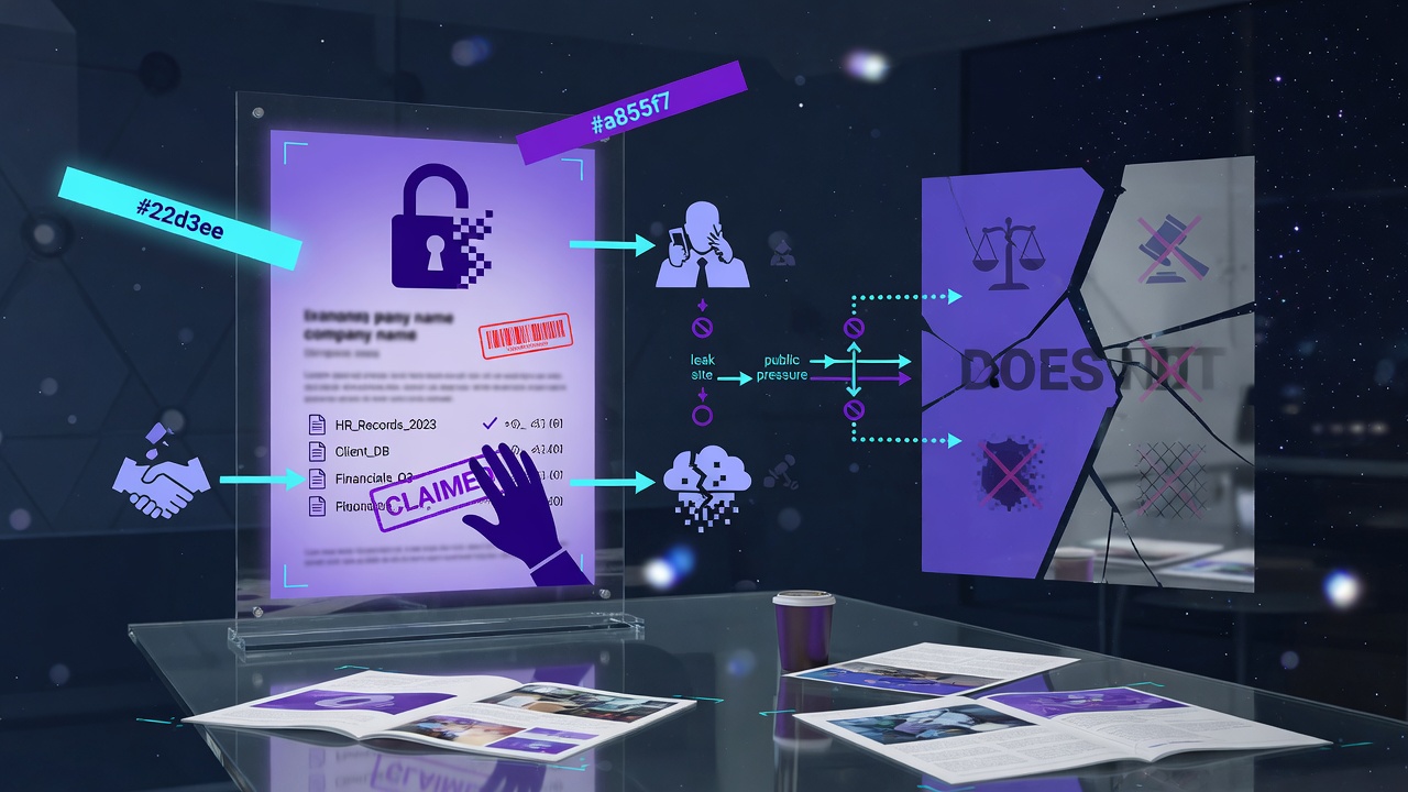 What a Leak-Site Listing Does and Does Not Establish