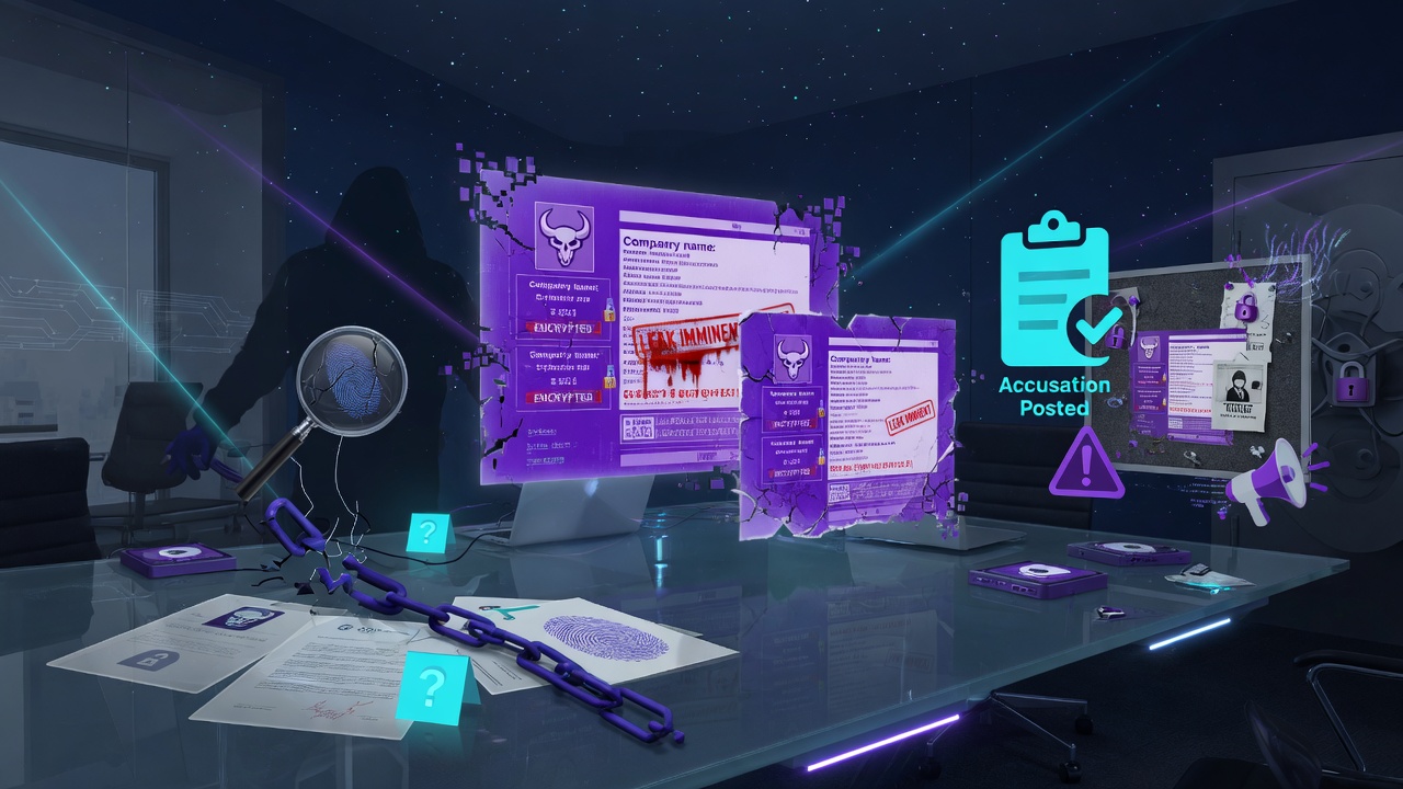 What a Ransomware Leak-Site Listing Does and Does Not Establish
