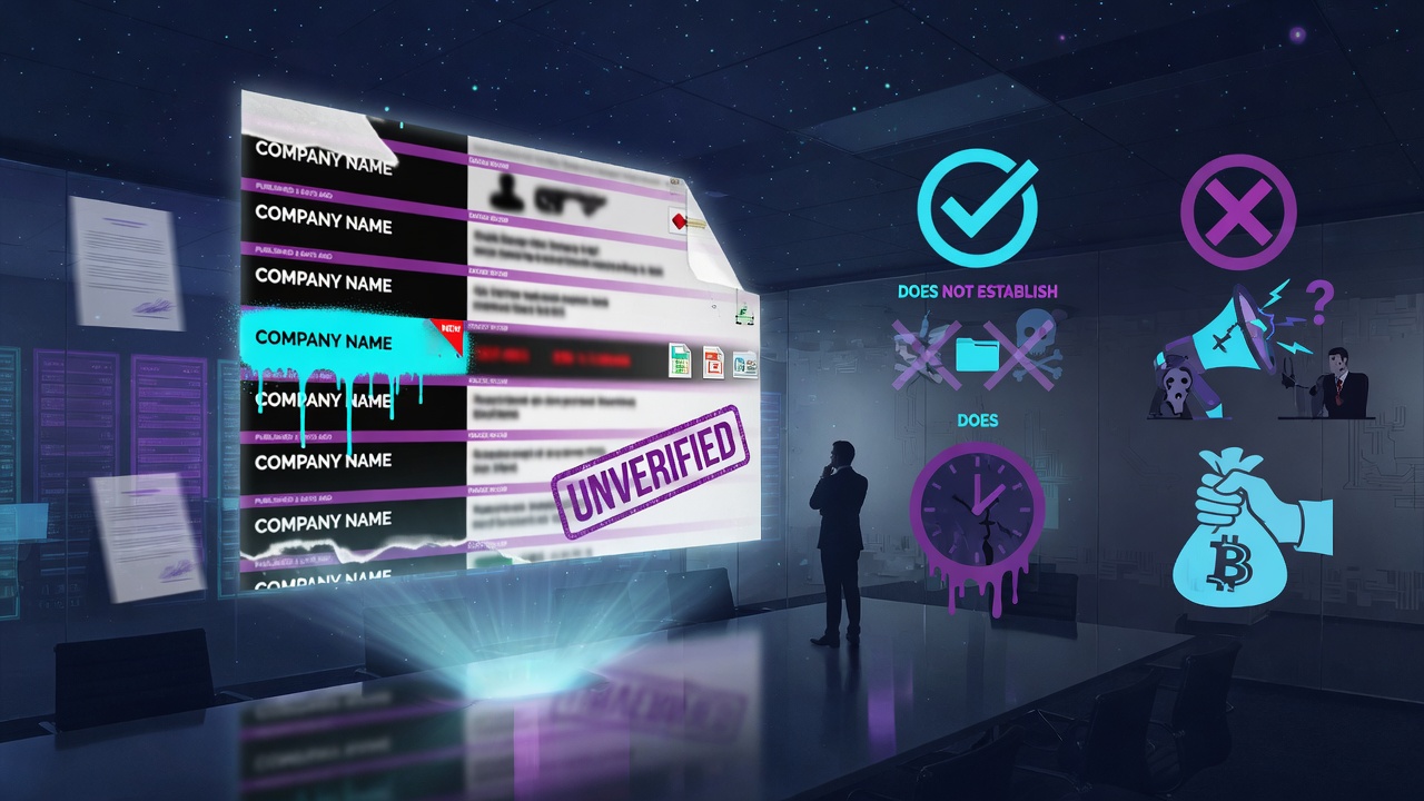 What a Ransomware Leak-Site Listing Does and Does Not Establish