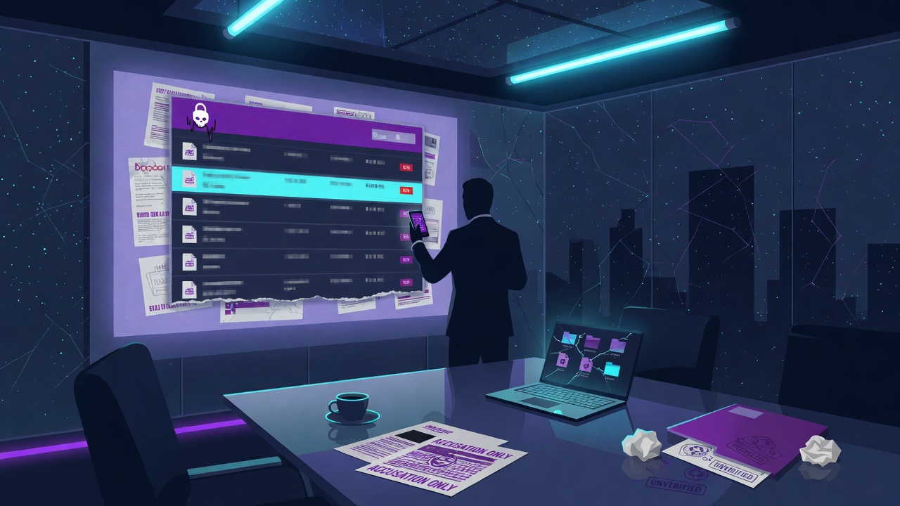 What a Ransomware Leak-Site Listing Actually Establishes