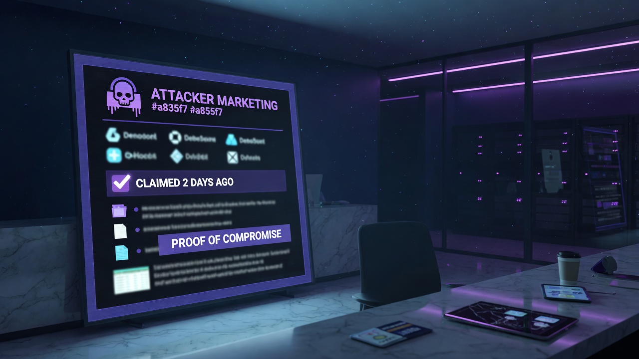 What a Ransomware Leak-Site Listing Actually Establishes