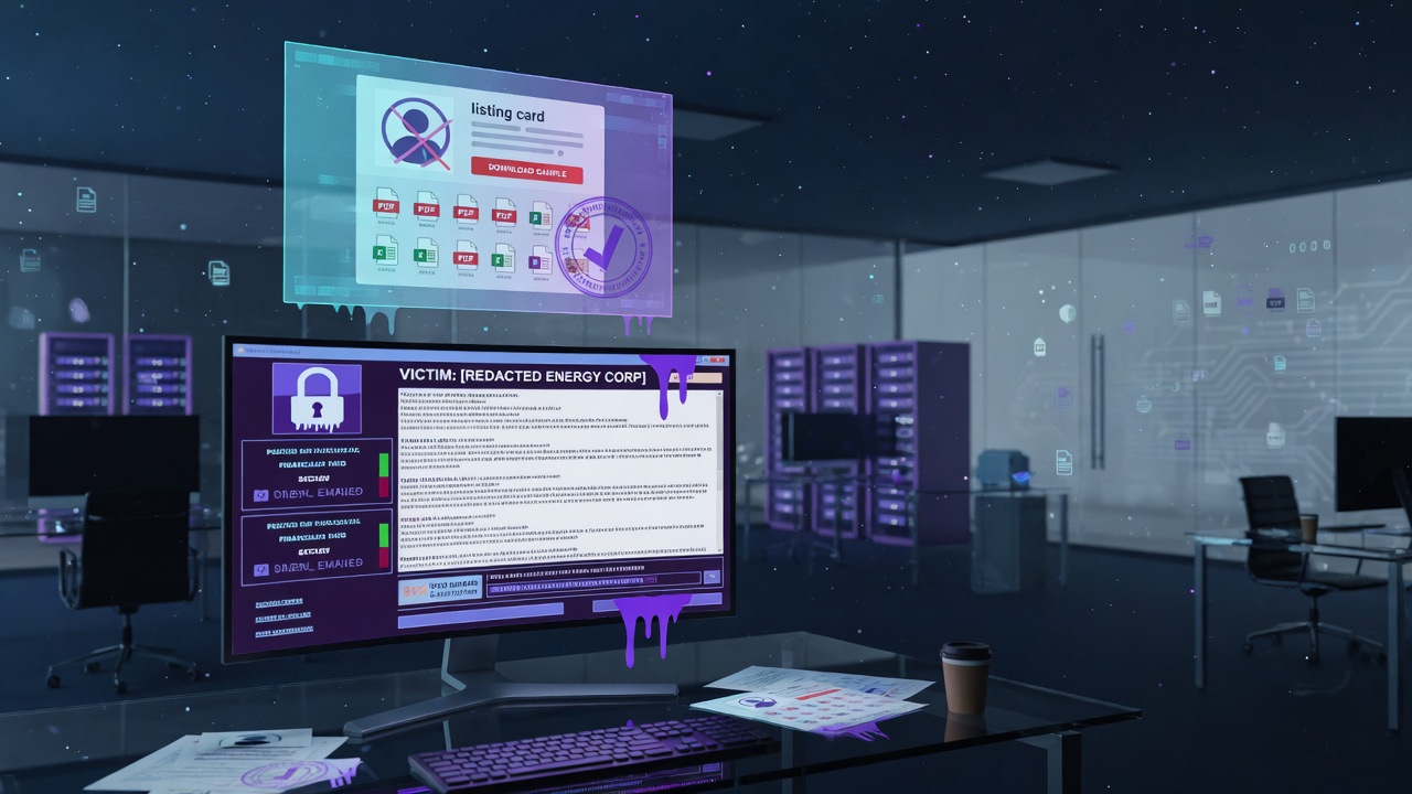What a Ransomware Leak-Site Listing Actually Establishes