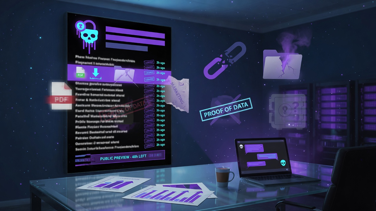 What a Ransomware Leak-Site Listing Does and Does Not Establish