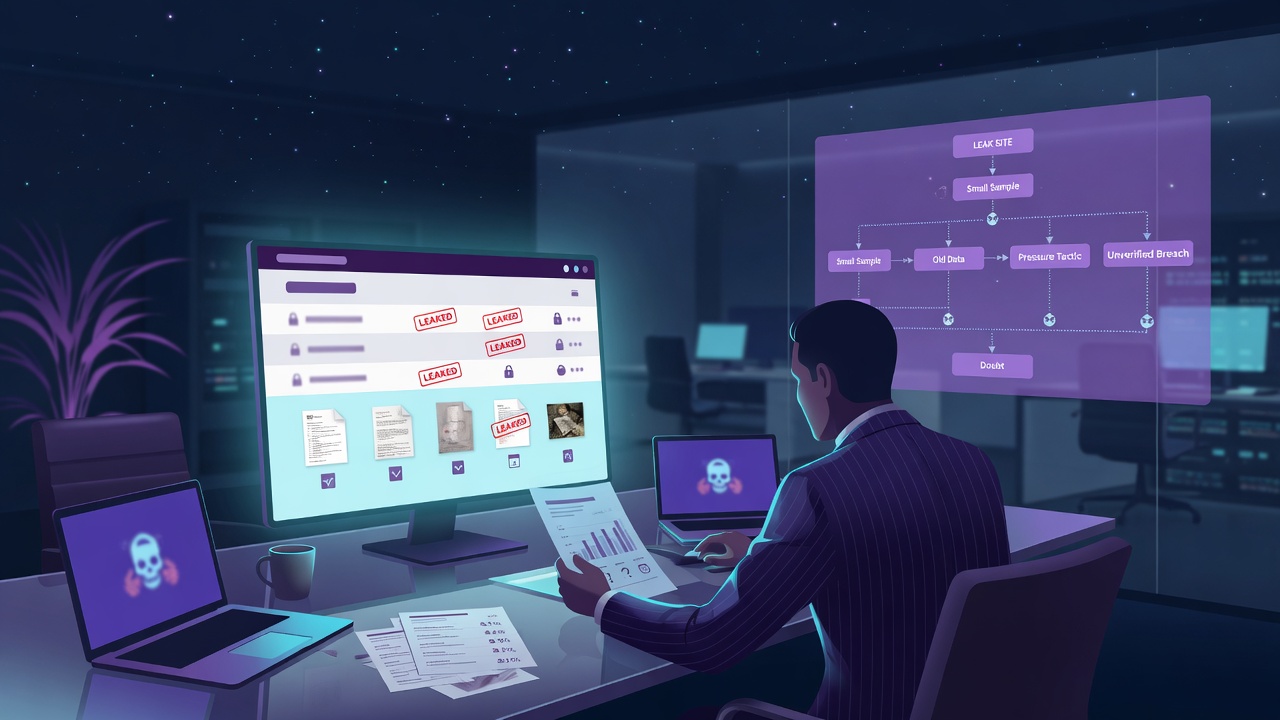 How much should you believe a leak-site listing
