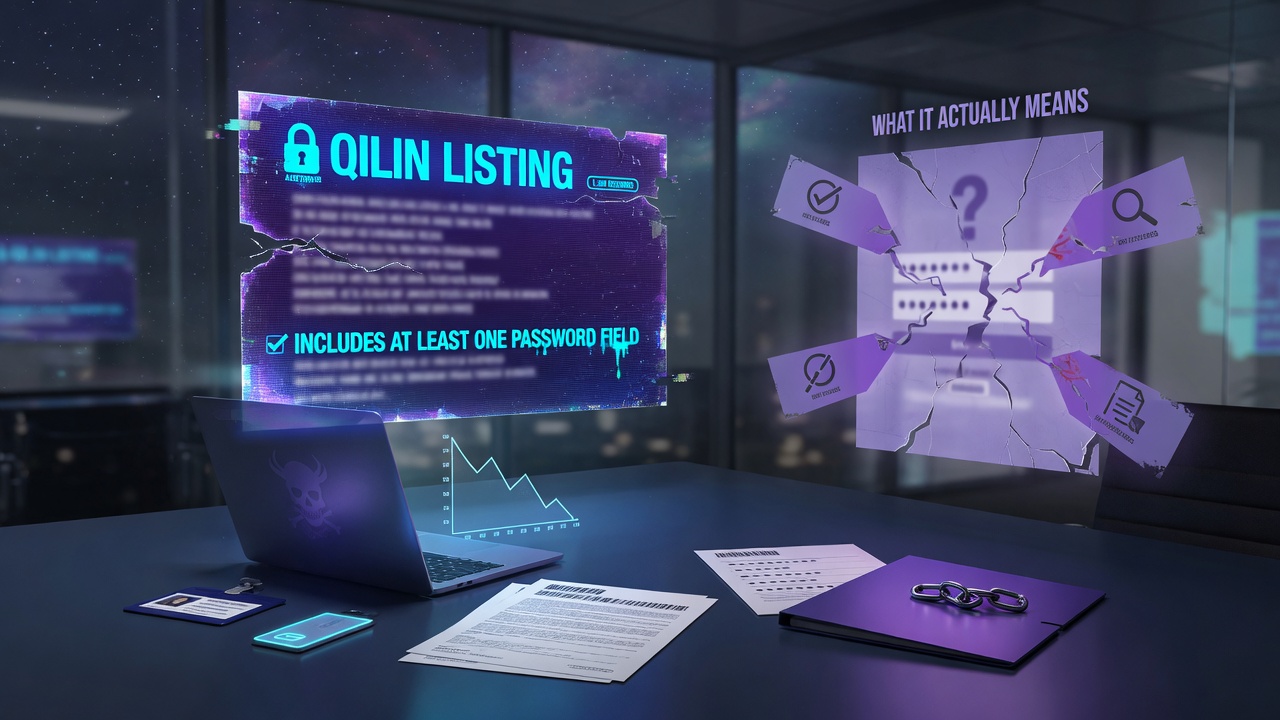 What the Qilin Listing Claims and What It Actually Means for Your Account
