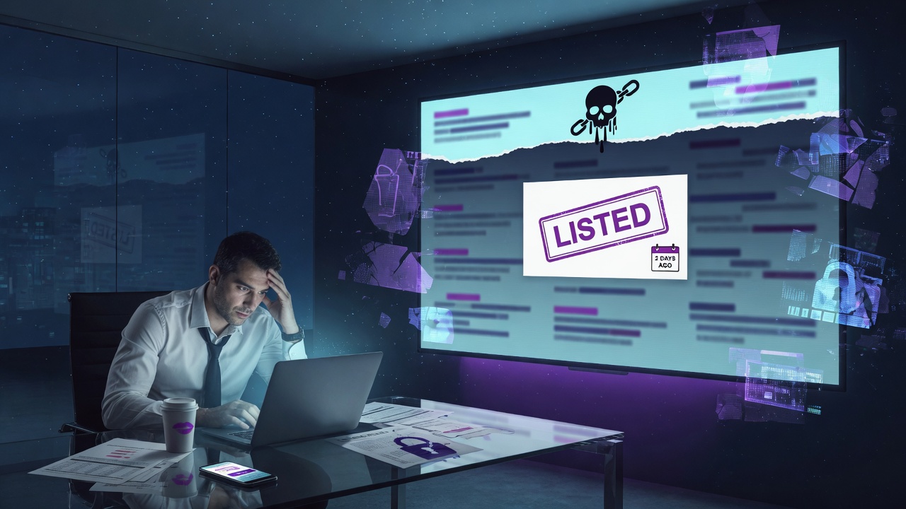 What a Ransomware Leak-Site Listing Actually Establishes