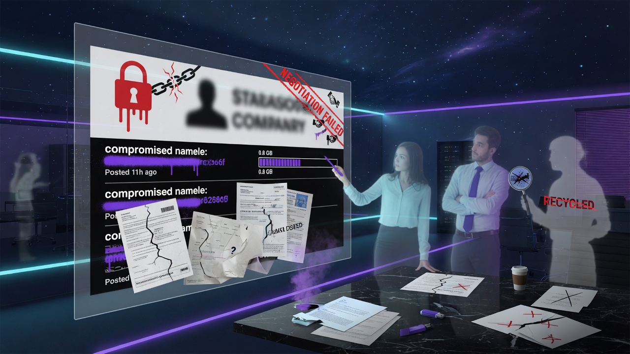 What a Ransomware Leak-Site Listing Actually Establishes