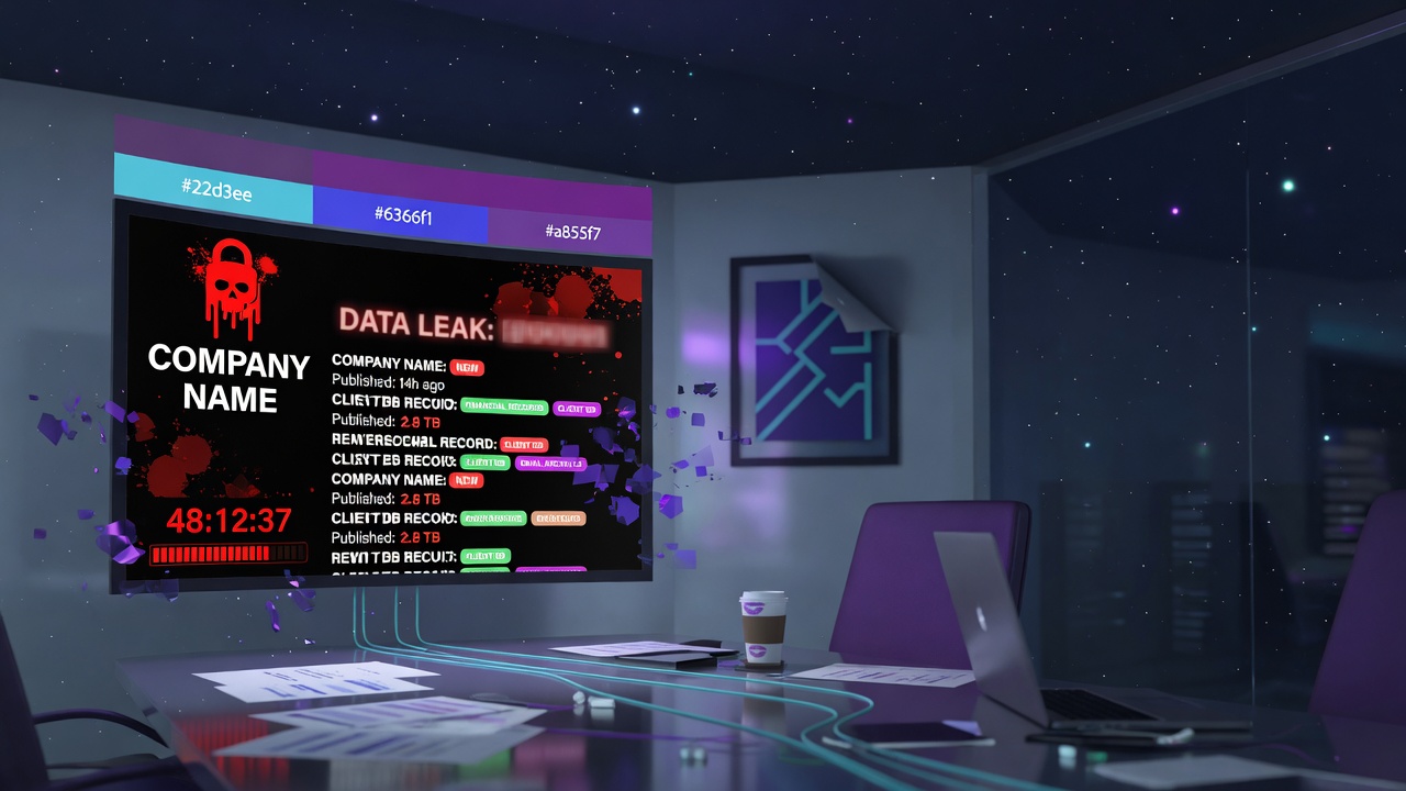 What a Ransomware Leak-Site Listing Actually Establishes