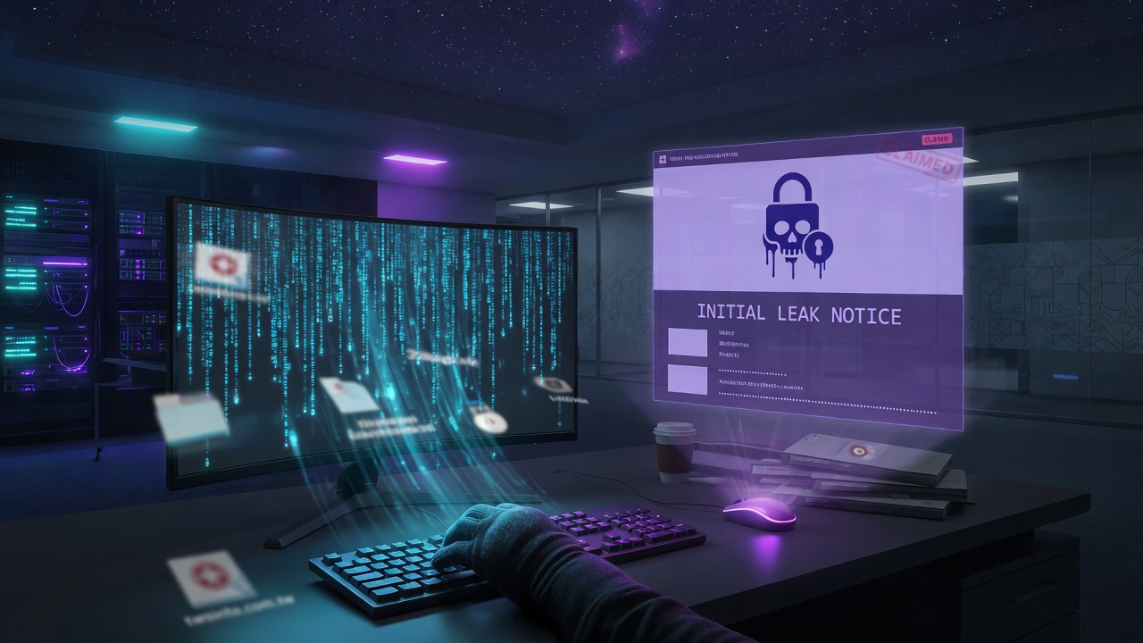 Attack and initial leak