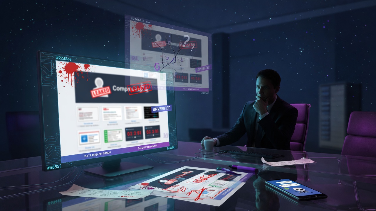 How much should you believe a ransomware leak-site listing