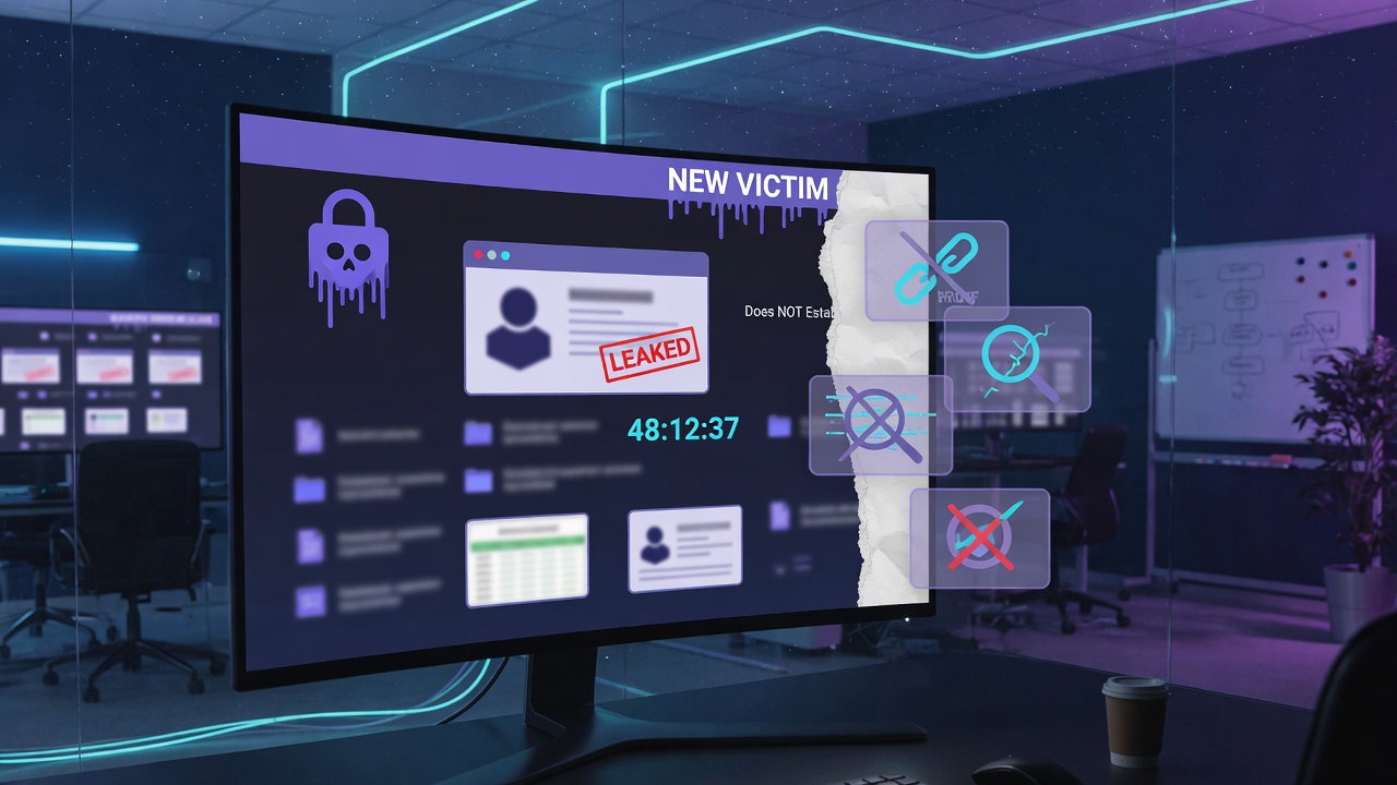 What a Ransomware Leak-Site Listing Does and Does Not Establish