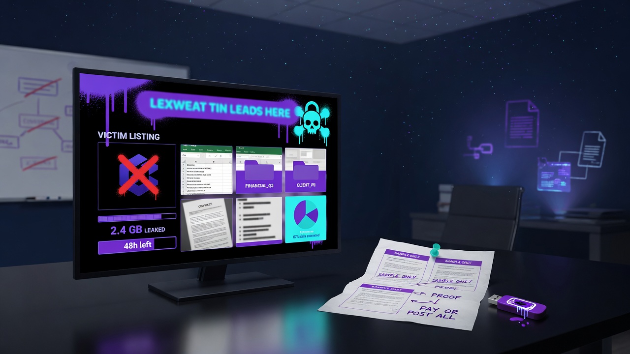 What a Leak-Site Listing Actually Establishes