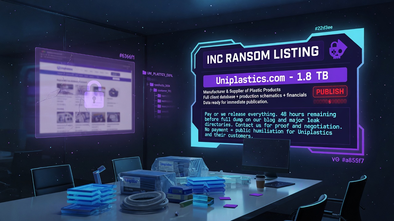 What the Inc Ransom Listing Actually Claims