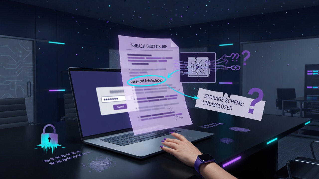 What the listing actually says about your password