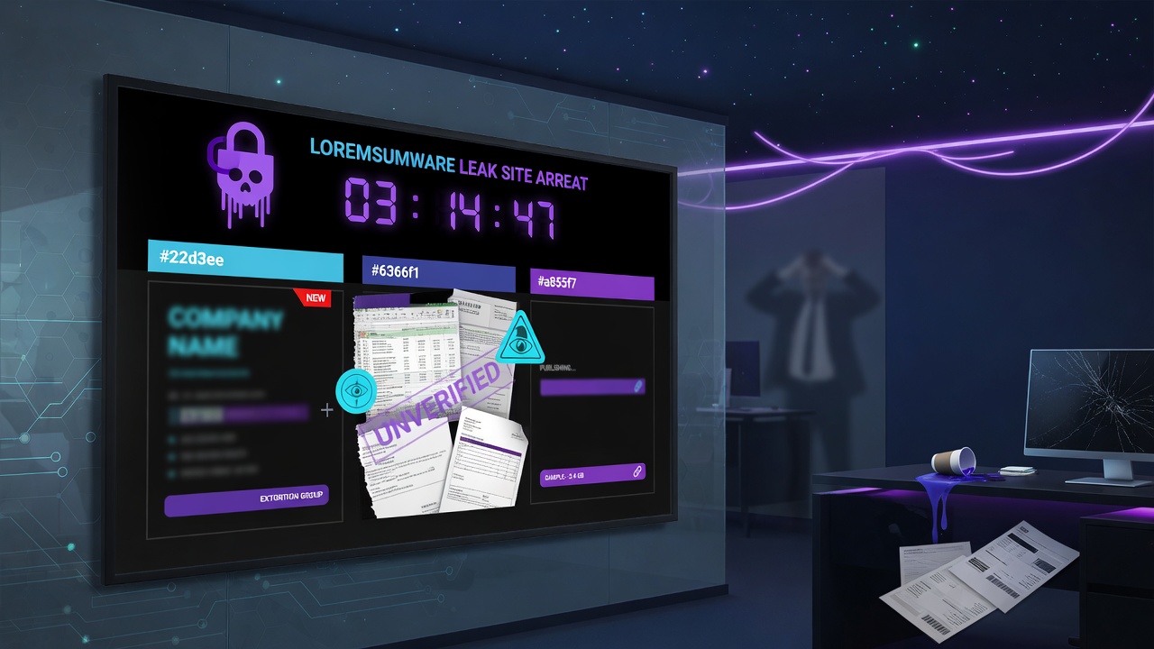 What a Ransomware Leak-Site Listing Actually Establishes