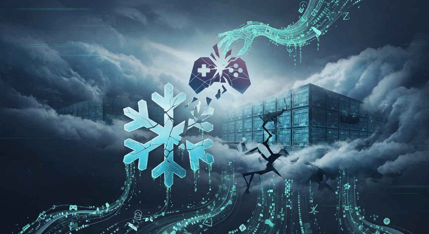 GTA V key art with breach-warning crack across the cover