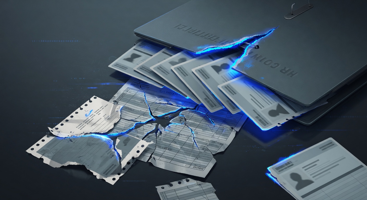 Volvo logo with benefits-card breach overlay